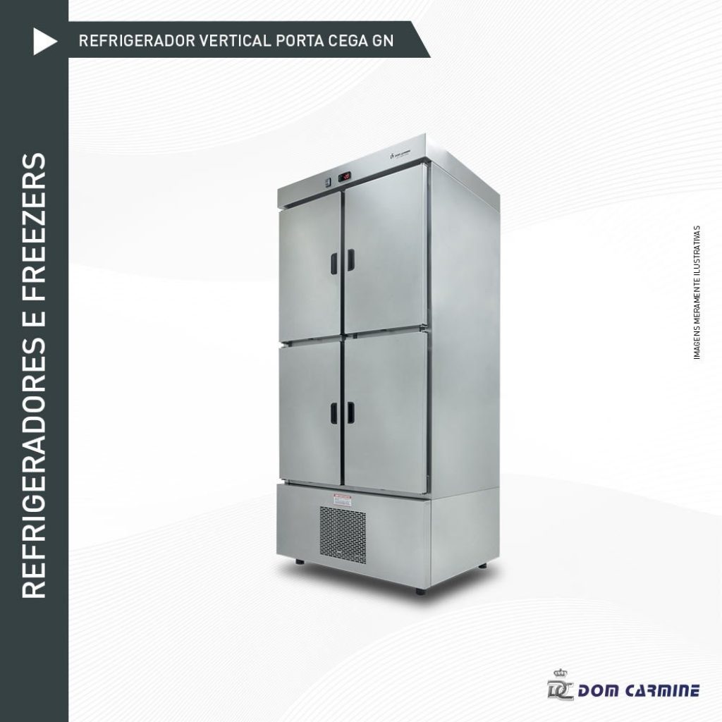 REFRIGERADOR VERTICAL GN dom carmine refrigeracao industrial refrigeracao comercial cozinha industrial inox domni solucoes empresariais